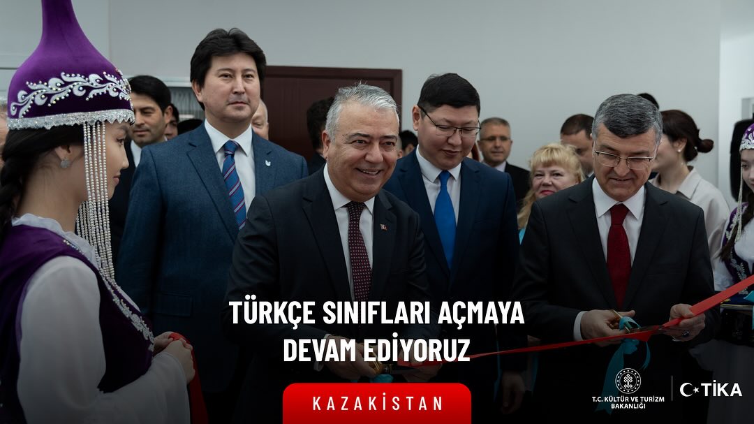 TİKA Kazakistan'da Türk dili eğitimine destek oluyor