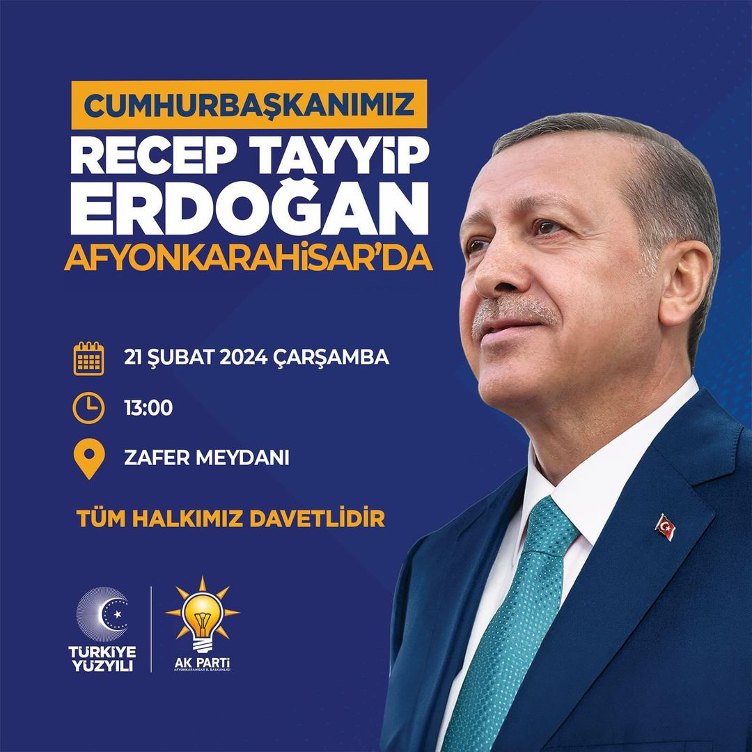Cumhurbaşkanı Erdoğan, Afyonkarahisar'a Planlanan Önemli Ziyaret!