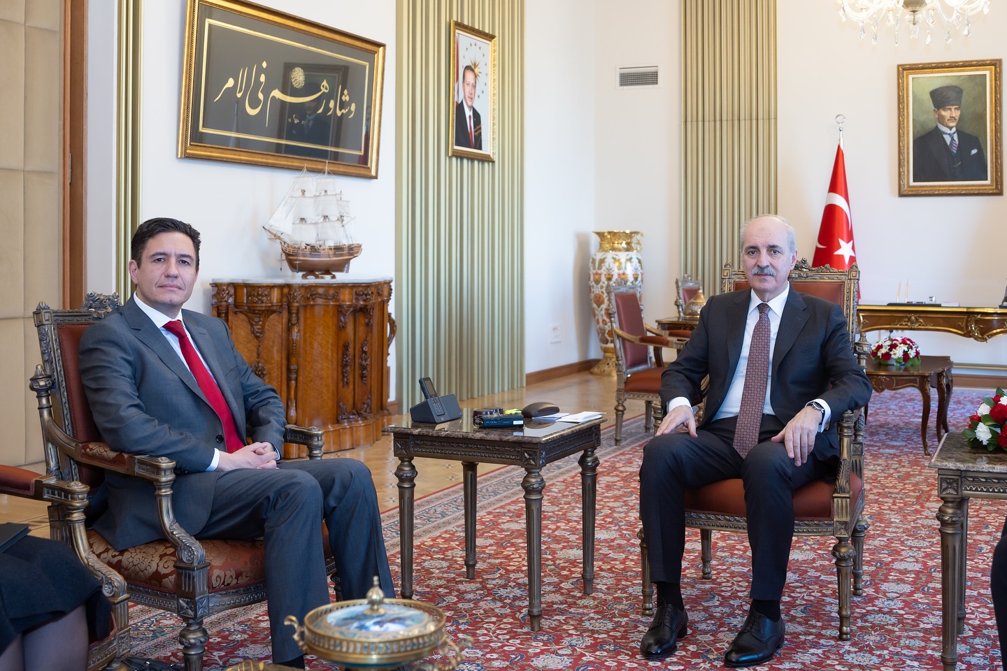 TBMM Başkanı Numan Kurtulmuş, Bulgaristan Büyükelçisi ile görüştü