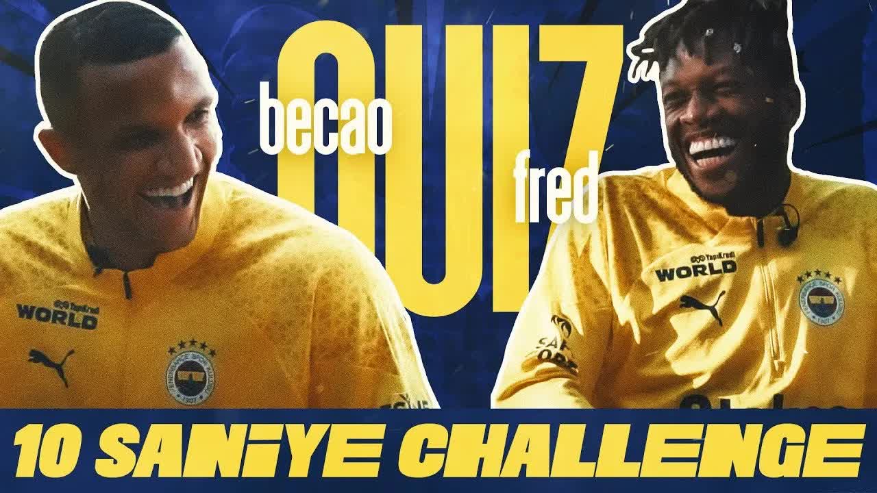 Fenerbahçe'nin Sevilen Oyuncuları Becao ve Fred Bilgi Yarışmasında Yeteneklerini Konuşturdu.