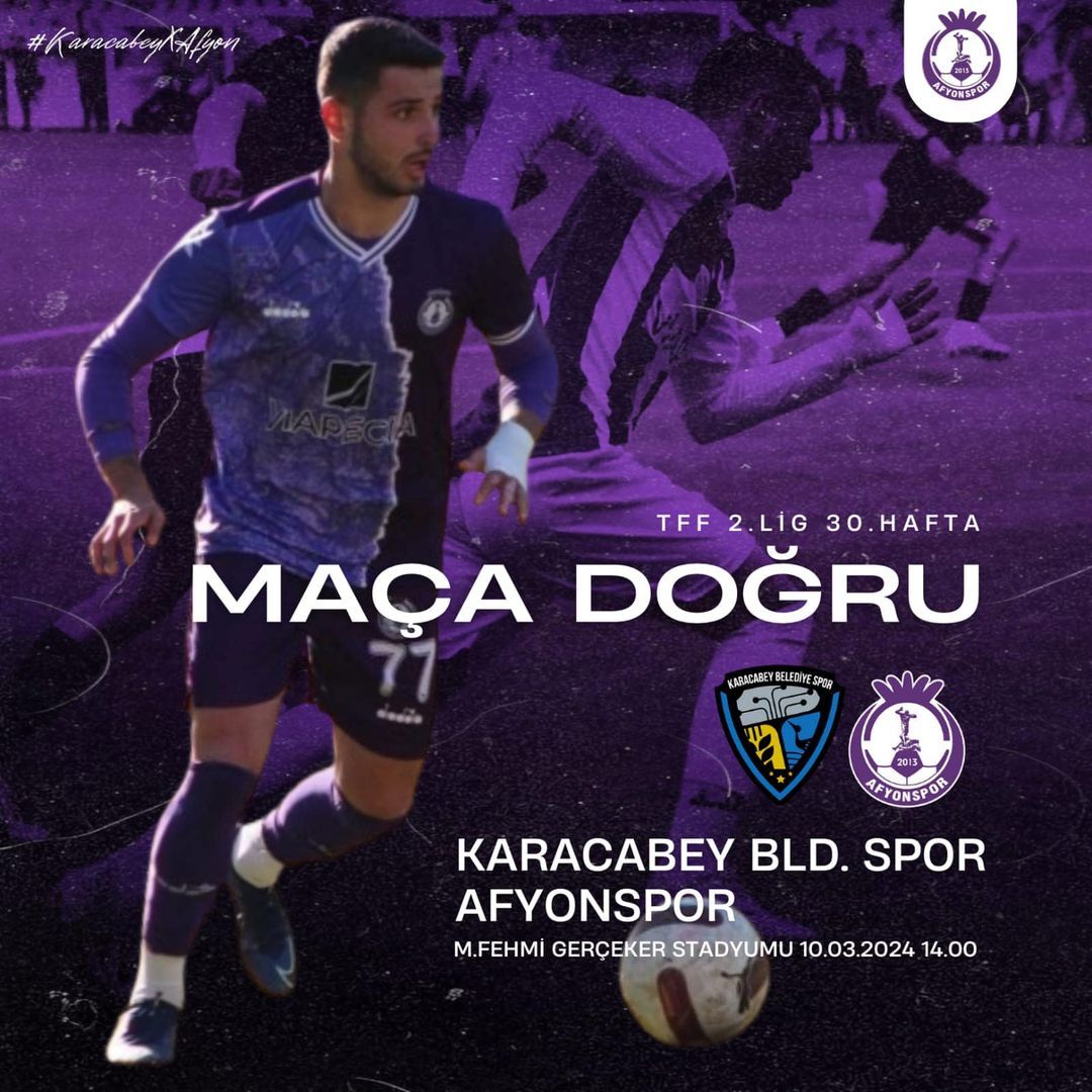 Afyonspor, Karacabey Belediye Spor ile kritik maça çıkacak!