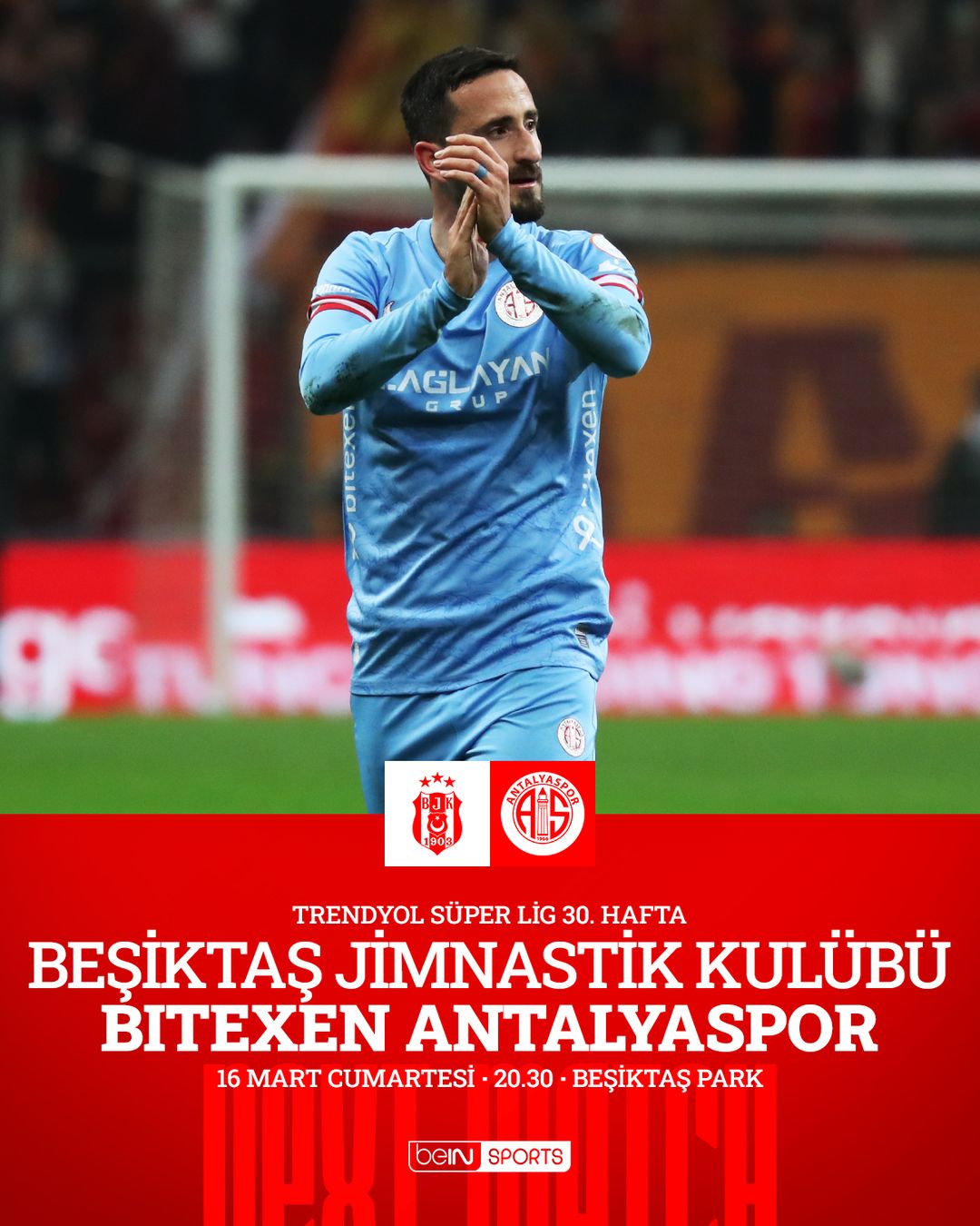 Antalyaspor-Beşiktaş Süper Lig maçı 16 Mart'ta